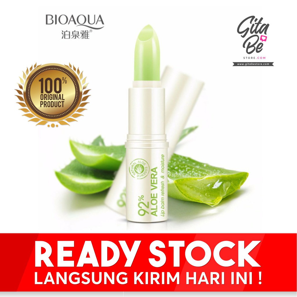Jual [ORIGINAL] BIOAQUA Lip Balm Aloe Vera Shopee Indonesia