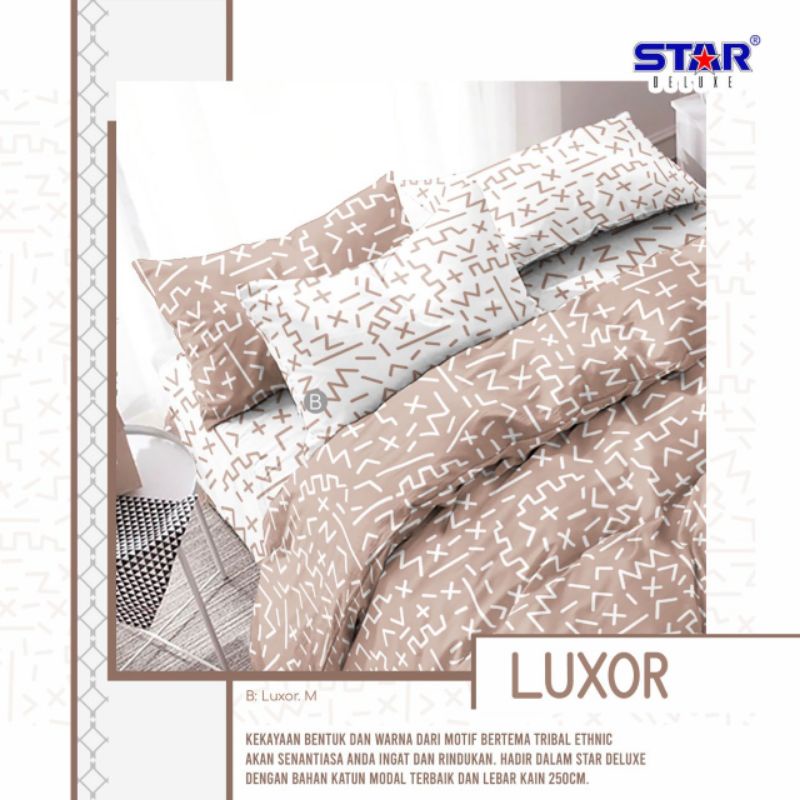 sprei katun motif abstrak
