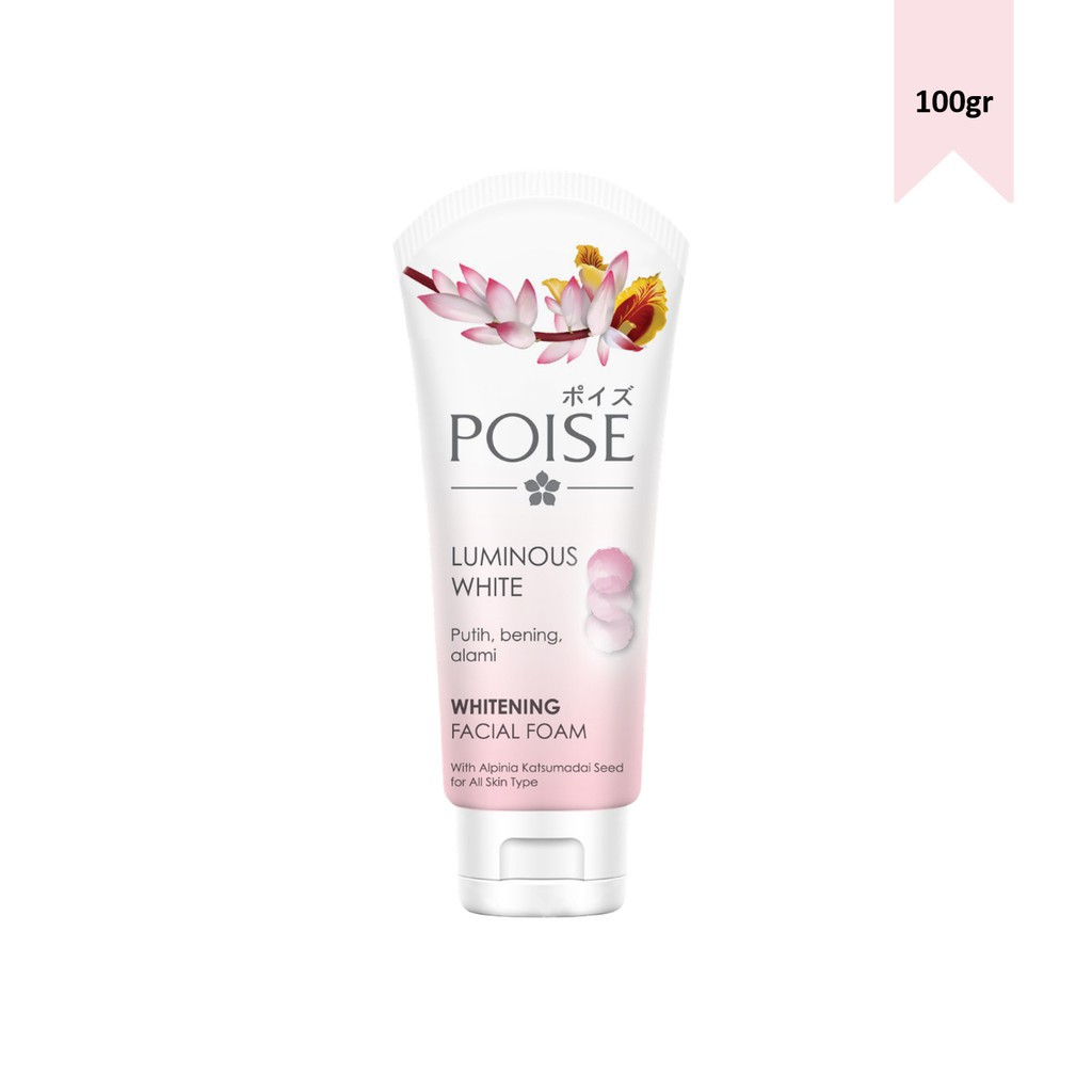 Poise Luminous White Whitening Facial Foam 100gr