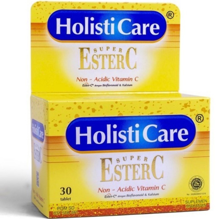 HOLISTICARE Ester C Botol isi 30 | Supreme Ester C Effervescent | Supplement Multivitamin by AILIN