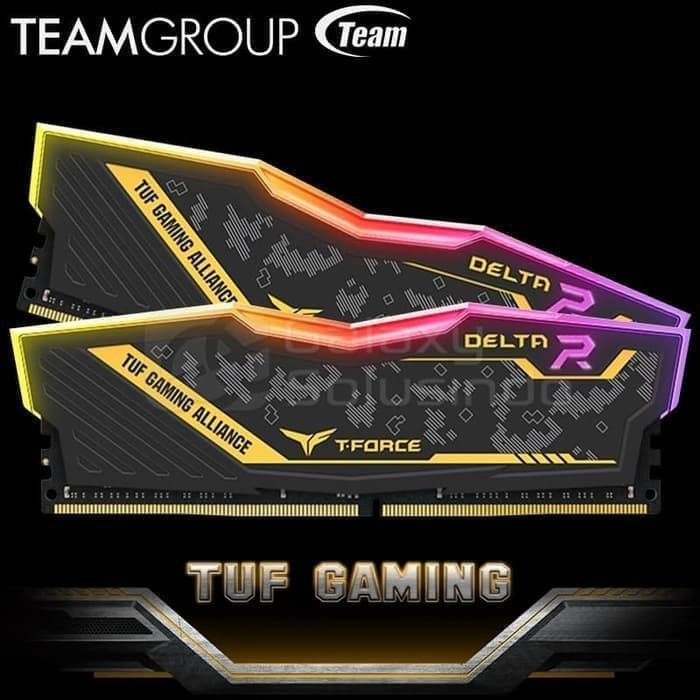Memory Ram Komputer DDR4 Team Delta TUF Gaming RGB 3200Mhz