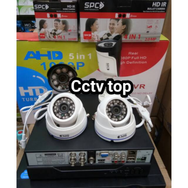 PROMO PAKET CCTV 4 CHANEL SPC 2MP/ FULL HD 1080P MURAH DAN LENGKAP