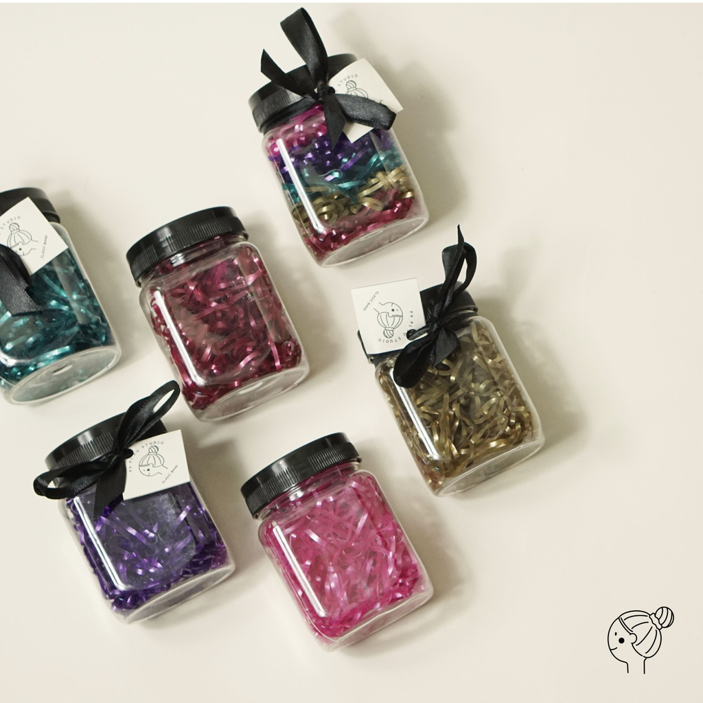 Papipu studio - Karet jepang Metalic jar