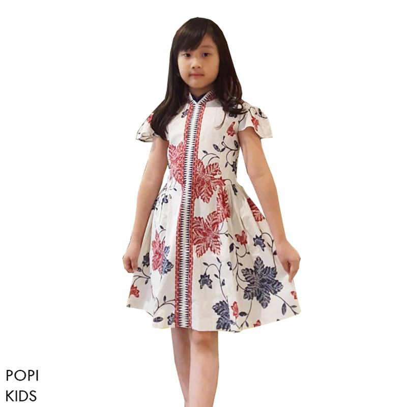 POPI KIDS - Dress Batik Anak Perempuan / ANAK CEWEK / 009 / 060 / 066 / 079 / 002 / MIX