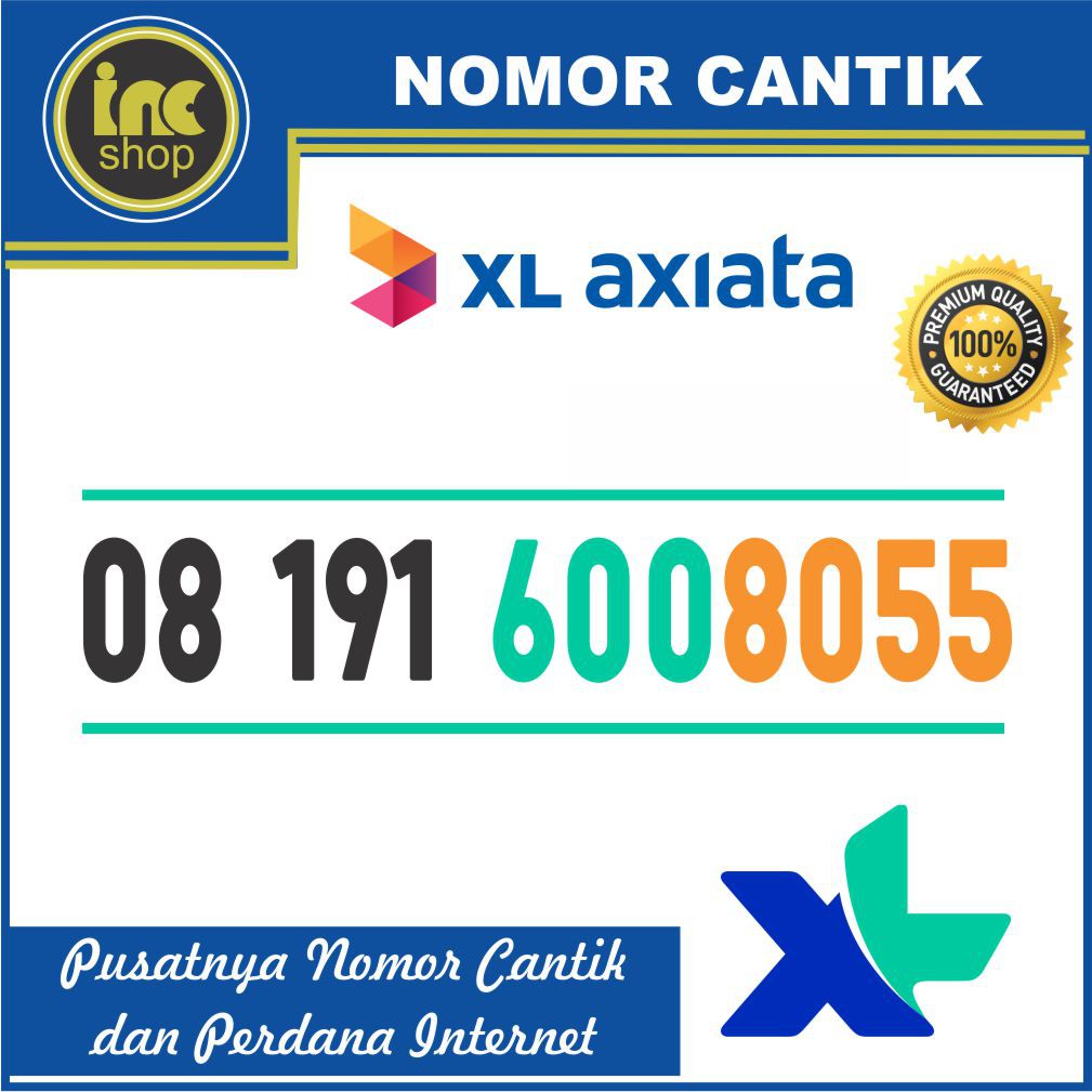 Nomor Cantik Perdana XL 1600 BOSS - NOCAN XL