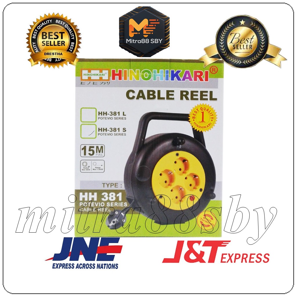 Mitra88sby Kabel Roll HINOHIKARI HH 382S ( Kabel Box  Kabel Gulung )10M Switch