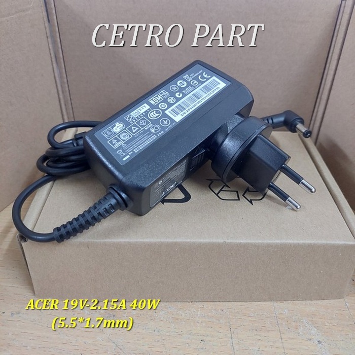 Adaptor Charger Acer Aspire One 722 725 756 522 533 Original 19v-2.15a BERGARANSI