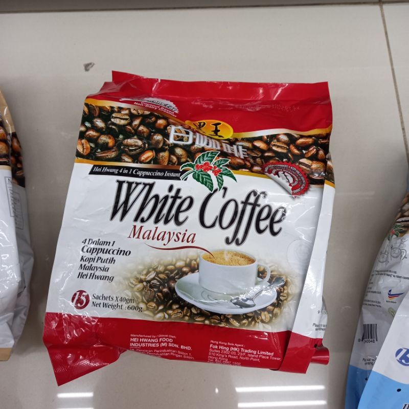 

HEI HWANG AHUAT CHEK UP Kopi Malaysia 3 in 1 White Coffee 2 in 1 Less Sugar Cappuccino