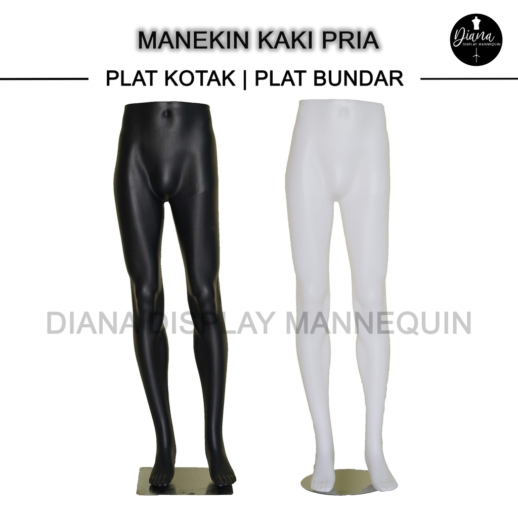 PATUNG MANEKIN KAKI CELANA PRIA DEWASA SET DENGAN PLAT BESI