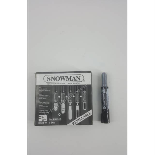 

SPIDOL SNOWMAN REFILABLE WHITE BOARD MARKER RBG-12