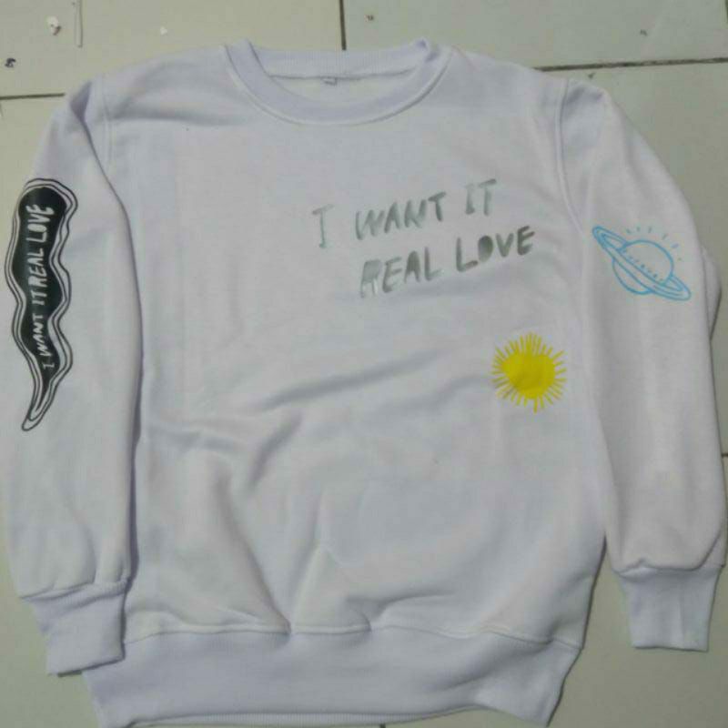 Sweater Basic BTS V TAEHYUNG Run BTS I Want It Real Love