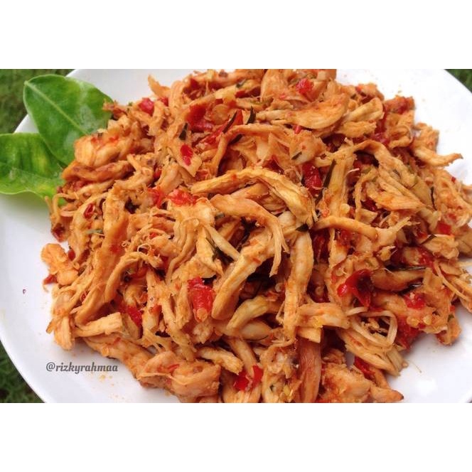 

ayam suir pedas home made