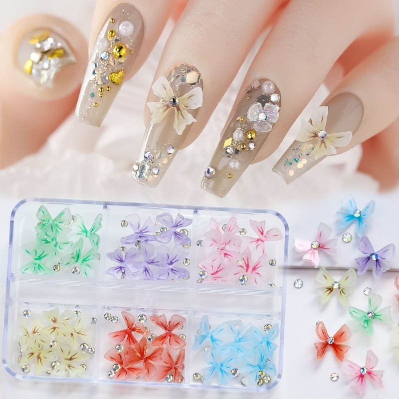 Zzz Ornamen Pita 3D Bahan Resin Akrilik Untuk Dekorasi Nail Art / Manicure DIY