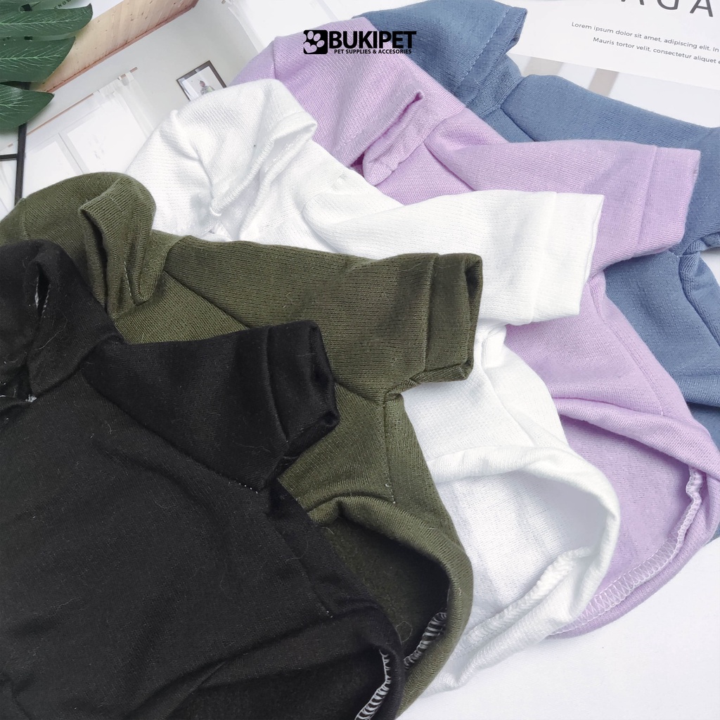 baju kucing anjing kelinci monyet lucu cowok cewek aksesoris hewan kecil  - BUKIPET JUMPER HOODIE