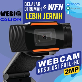 CAL-2001WA Webcam 2MP Full HD 1080P USB Microphone Web Cam Kamera Mini Murah Utk PC Laptop Komputer