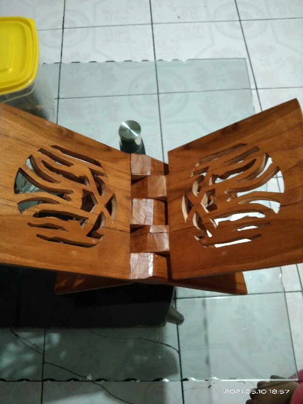 Grosir Rekal Rehal Meja Lipat Tatakan Ngaji Alquran Kayu Jati Ukir