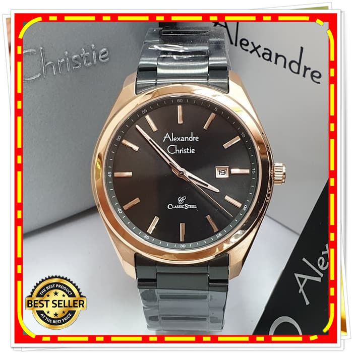 ALEXANDRE CHRISTIE AC 8591 PRIA ROSEGOLD BLACK ORIGINAL