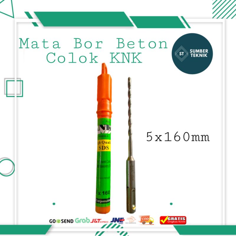 KNK Mata Bor Beton 5 x 160mm / Mata Bor Colok / Mata Bor SDS Plus