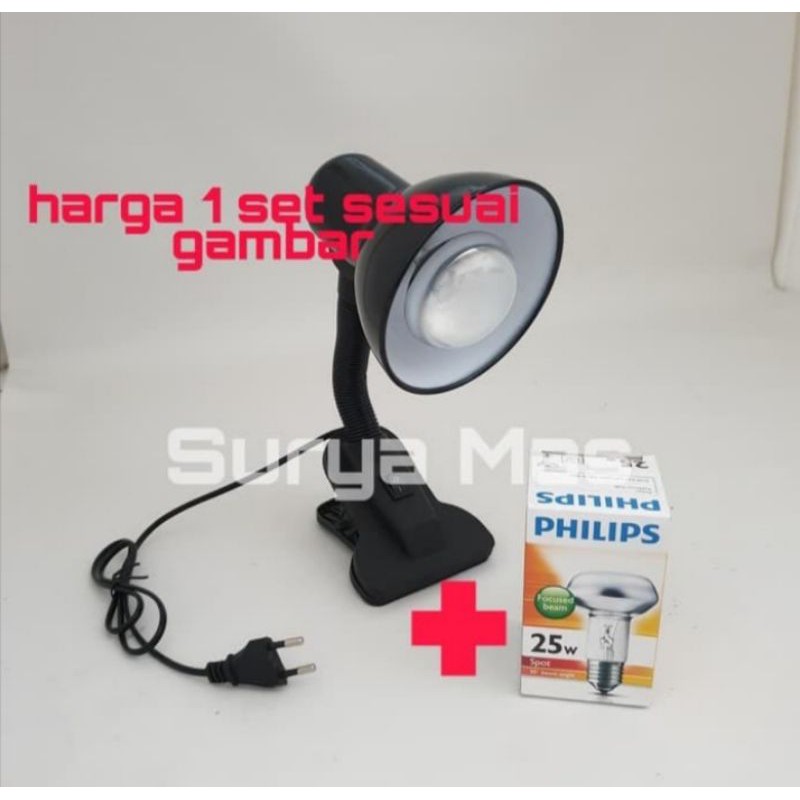lampu reftil lampu pemanas mkanan lampu nr63+fiting jefit kura kura