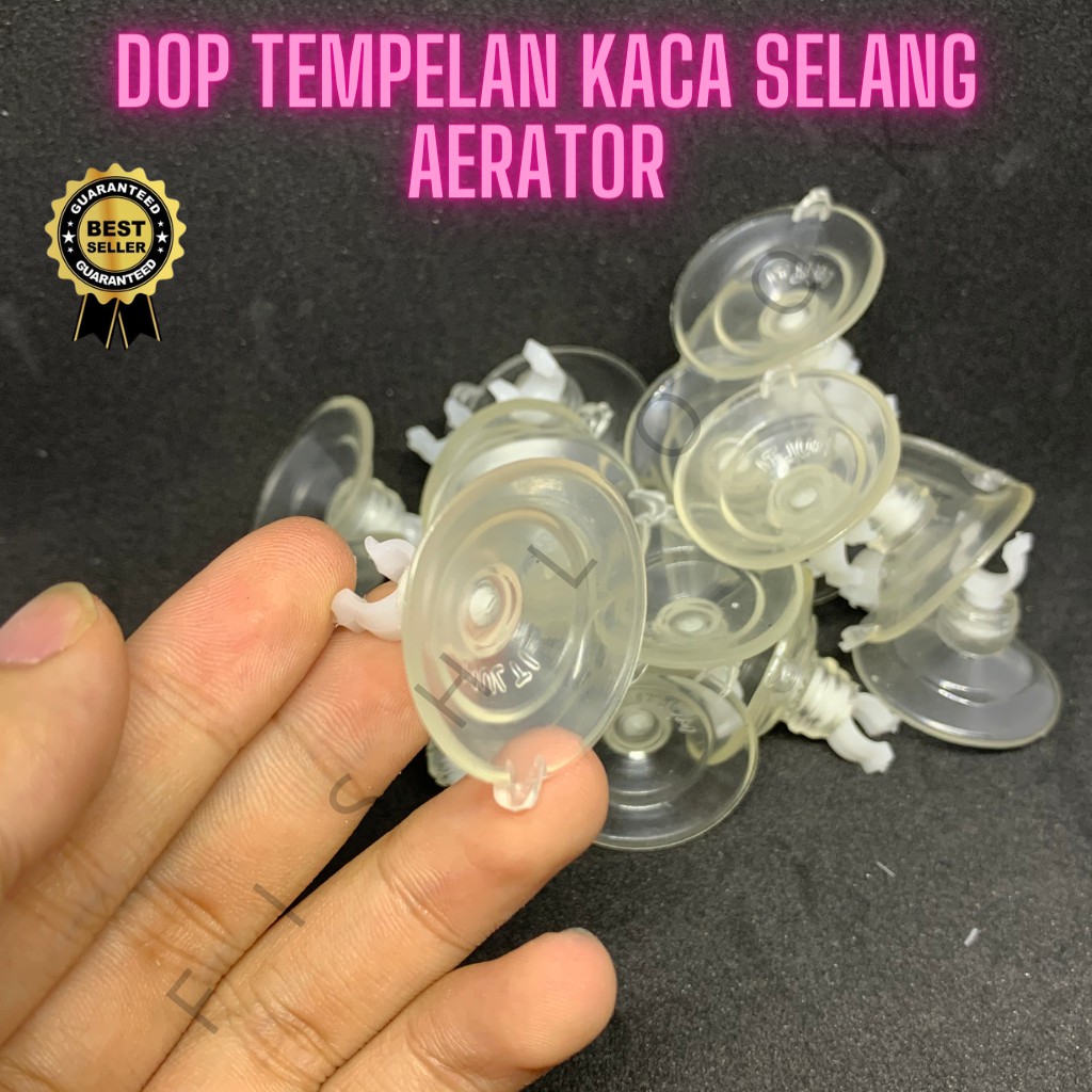 Dop Tempelan Kaca Selang Aerator Hidroponik Aquarium aquascape