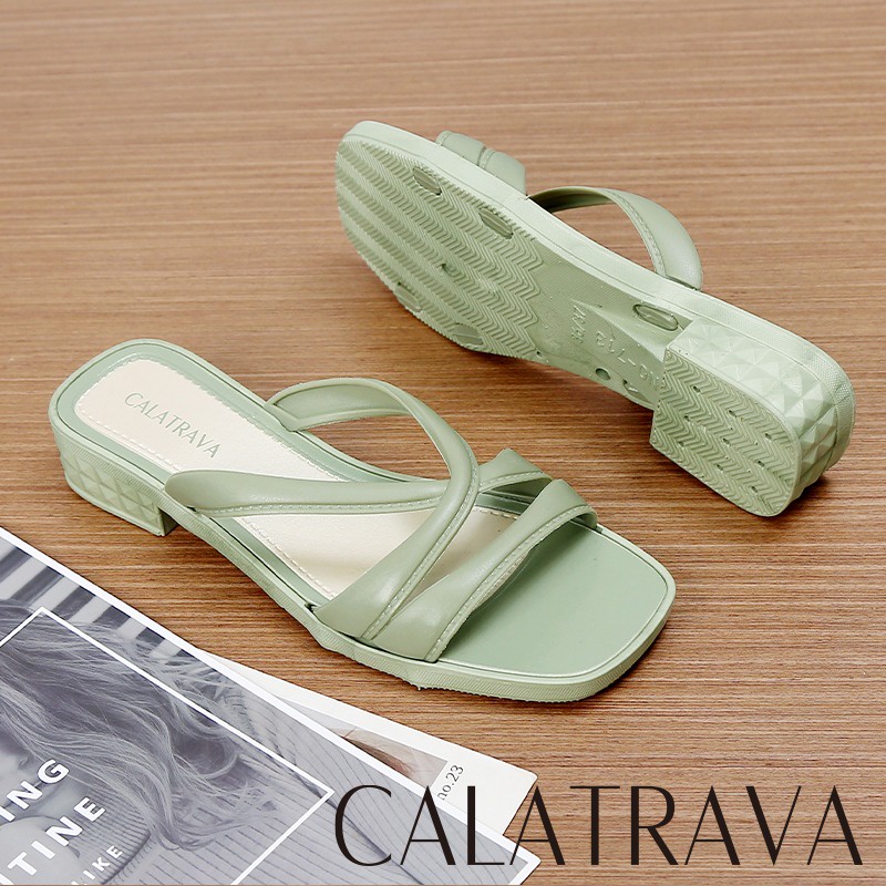 Sandal Wanita Wedges Jelly | Sendal Wedges Tali Hak Calatrava | 713-6