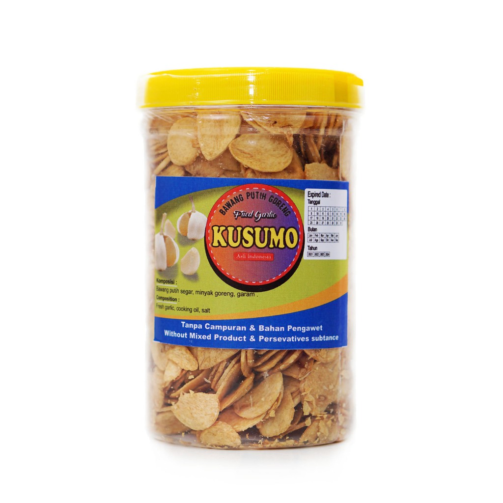 

BAWANG PUTIH GORENG ORIGINAL PREMIUM KUSUMO KHAS SOLO 350 GRAM