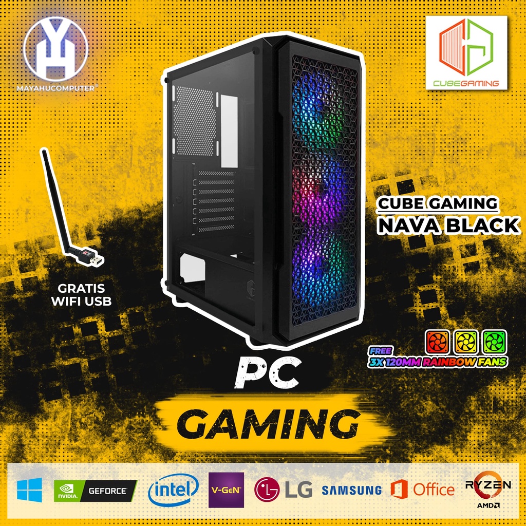 PC GAMING I7 RAM 16GB VGA 4GB DDR 5 SSD 120GB - PC GAMING MURAH - PC GAMING TERMURAH