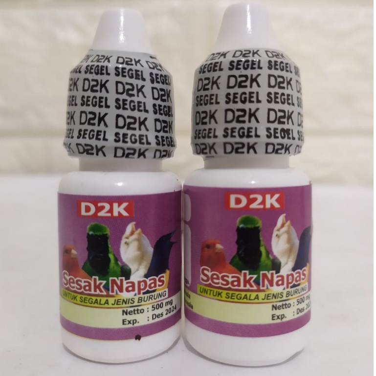 D2K Sesak Nafas obat burung megap-megap ngik-ngik sesak nafas dan gangguan pernafasan lain untuk segala jenis burung-1