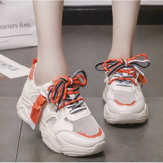 Sepatu Sneakers Import TW07-28  Olahraga Kasual Outdoor Fashion Running Shoes Sneakers Wanita[FREE BOX]