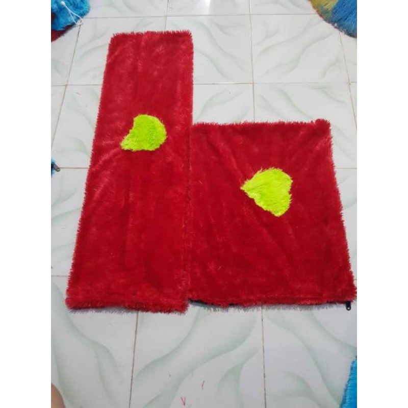 SARUNG BANTAL +  GULING SET BULU RASFUR