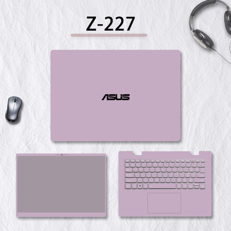 ASUS Vivo Book15 Sticker V5200 / V5000 Solid Color Protective Film Fearless Pro14 Hard Stone E410m Notebook a Bean 14s Computer Shell Film Tianxuan 2 Simple 15.6-inch Full Set