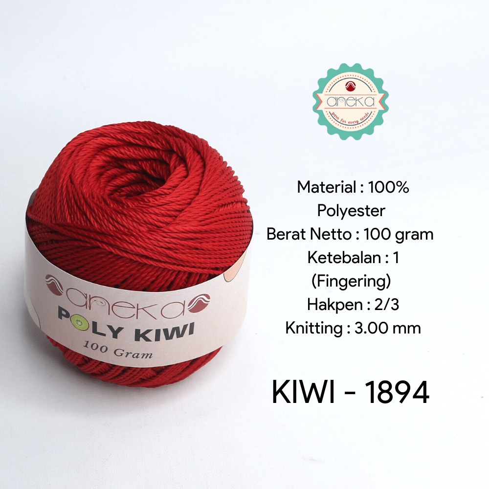 Benang Rajut Poli / Poly Kiwi Yarn - PREMIUM - 1894