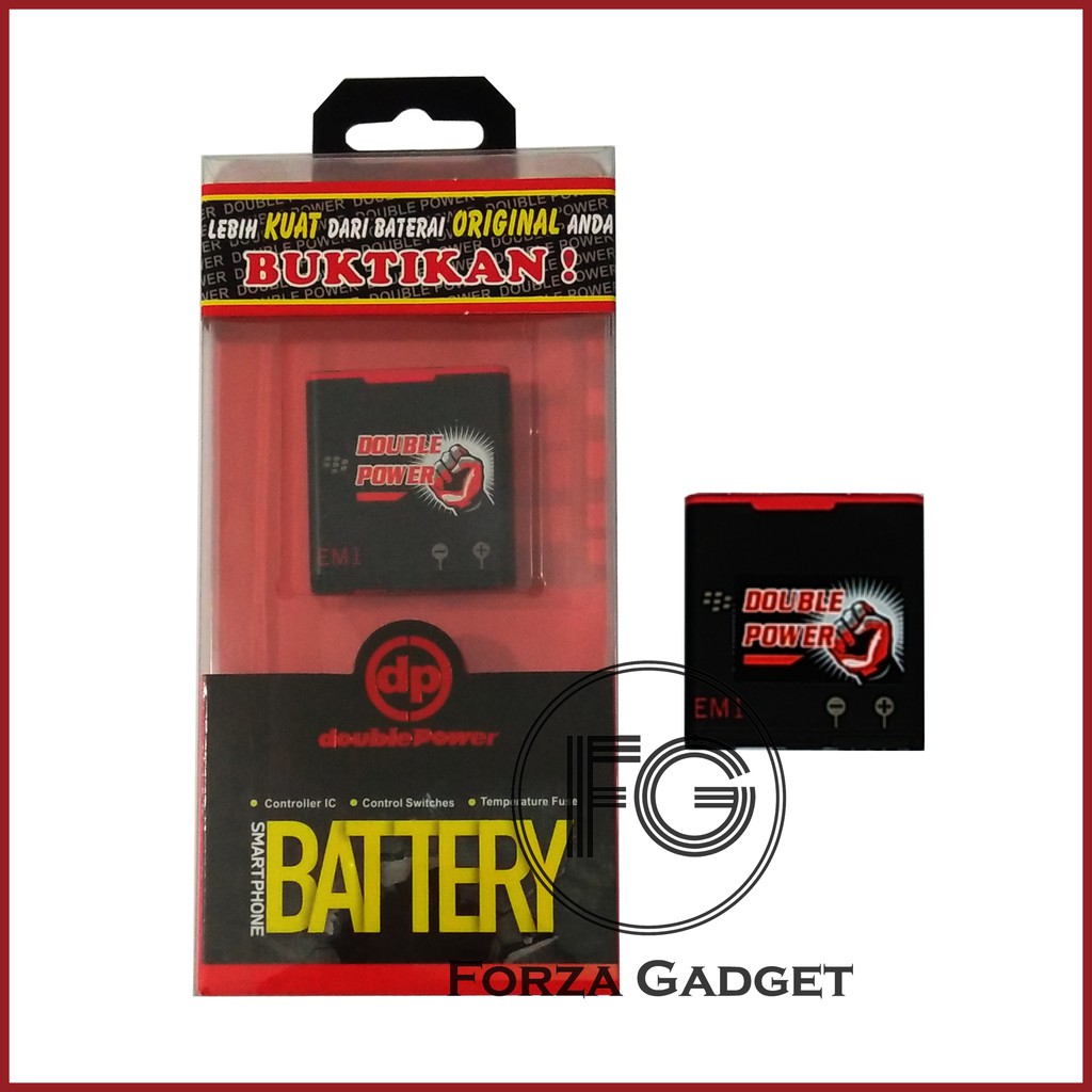 BATTERY DOUBLE POWER EM1 UNTUK BLACKBERRY APOLLO 9370 - 2300MAH