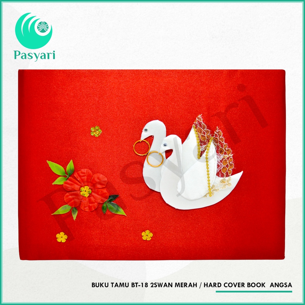

Buku Tamu BT-18 2Swan Merah / Hard Cover Book Angsa