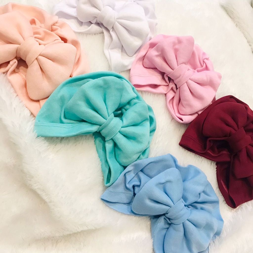 TINGTONG - Turban Pita Bando Anak Bayi Perempuan Polos