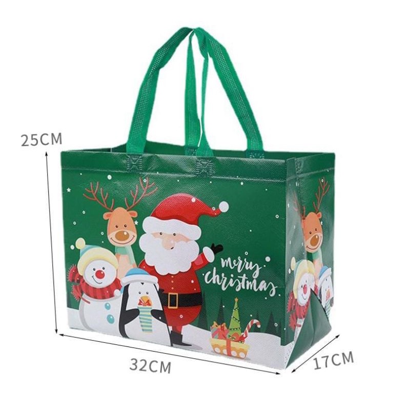 TAS SOUVENIR NATAL HADIAH LUCU GOODIE BAG BESAR TAS BESAR MERRY XMAS