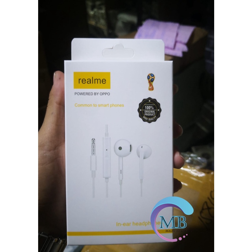 R15 Headset headsfree earphone Hf ORIGINAL REALME 2 3 5 6 7 pro C1 c2 c3 c11 c15 c12 c17 c20 C21y  JACK 3.5MM MB3228
