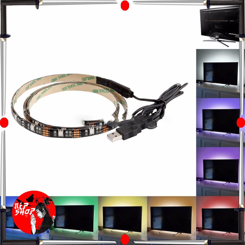 MALITAI Mood Light Led Strip 5050 RGB 2M with USB Controller- White