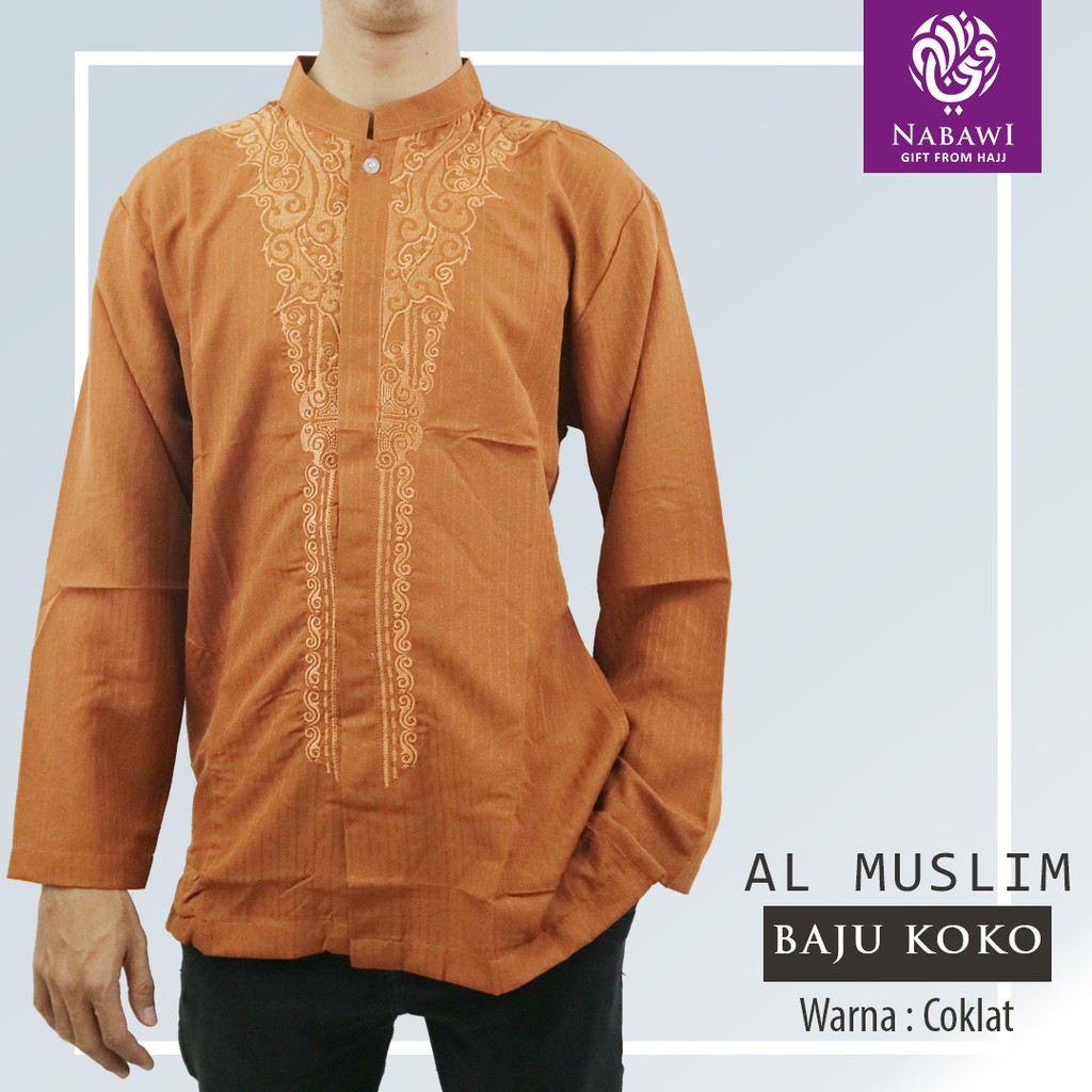  Baju  Koko Baju  Taqwa Al  Muslim  Bordir Lengan Panjang 