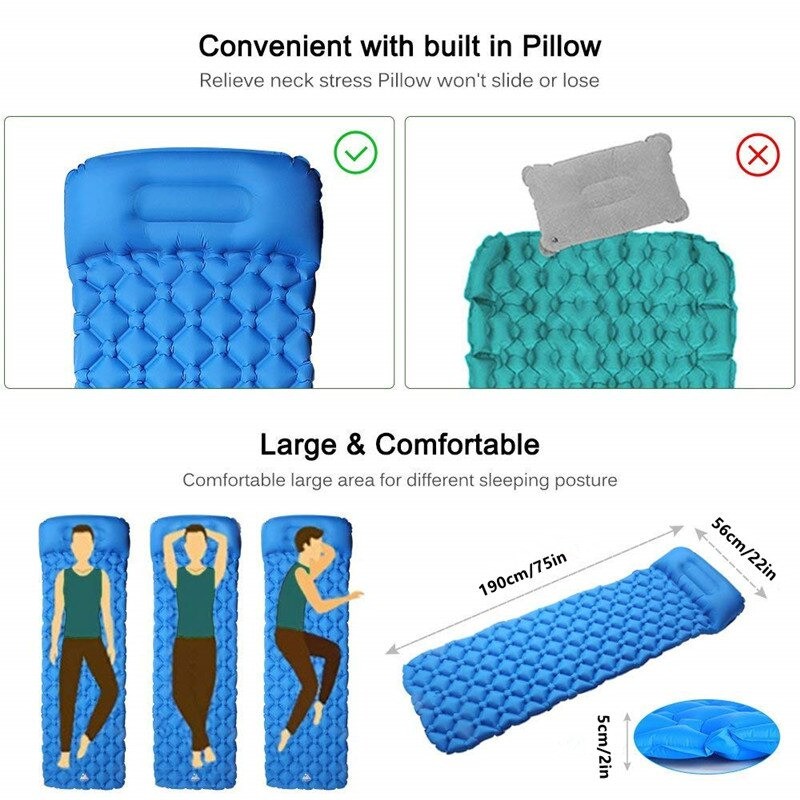 Encampment Kasur Matras Angin Inflatable Bed Air Cushion for Sleeping Bag - NH18