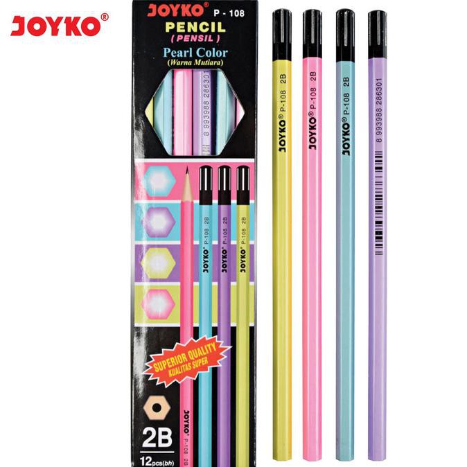 

Pencil / Pensil Joyko P-108 / 2B / Pearl / 1 BOX 12 PCS