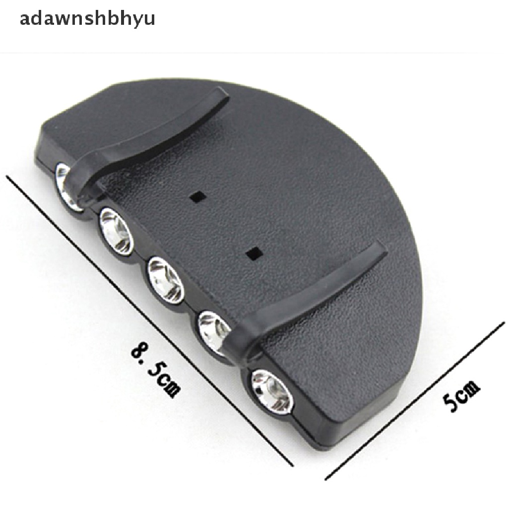 [adawnshbhyu] Terang 5led Bawah Pinggiran Cap/ Hat LIGHT HEAD LIGHT Beli3 Gratis1 Sebagainya