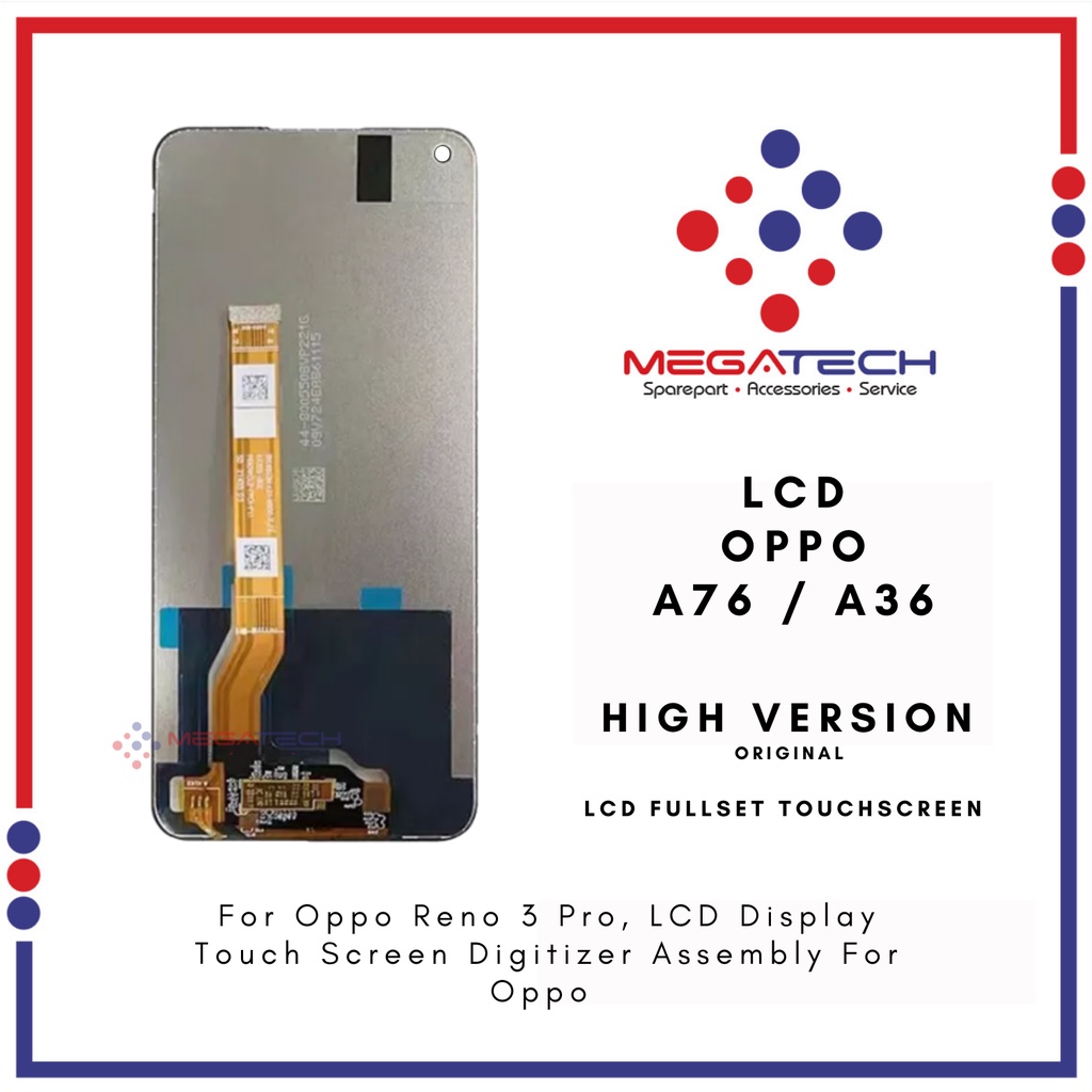 LCD Oppo A76 / Oppo A36 Fullset Touchscreen