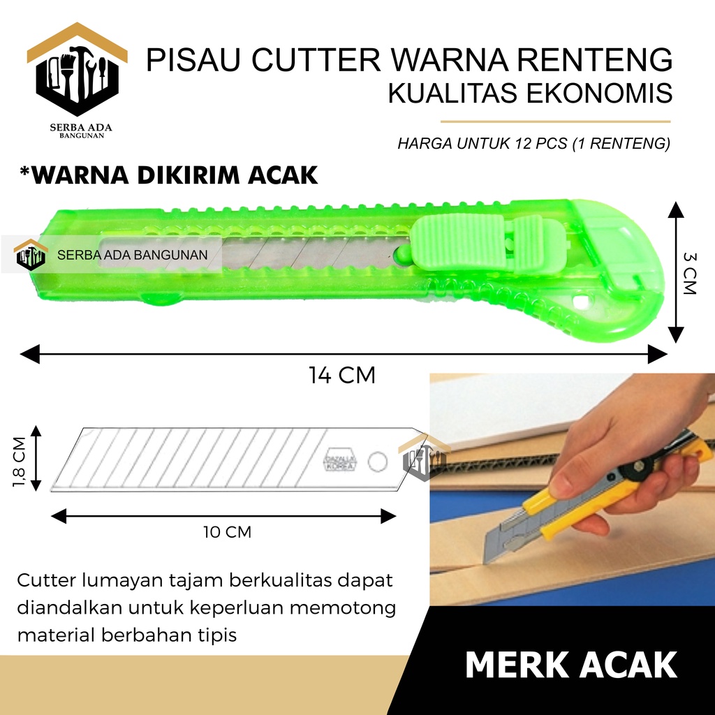 CUTTER RENCENG - KATER RENTENG - UK BESAR BENING - TAJAM EKONOMIS