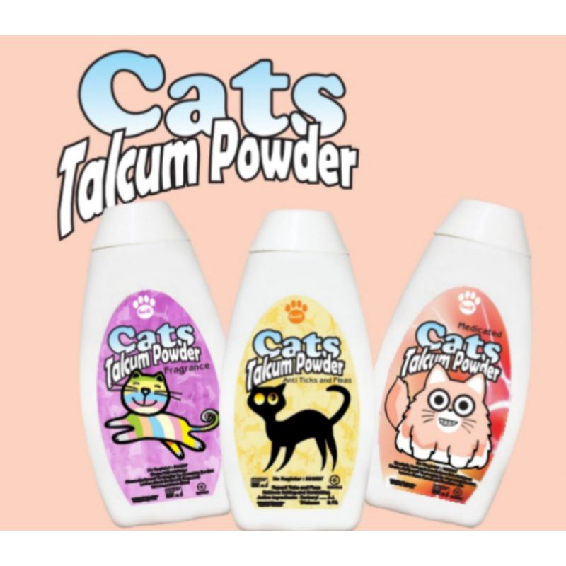 Bedak Kucing Talcum Powder Cat 100ml 100 ml Dry Shampoo Anti Kutu Jamur / Bedak Wangi