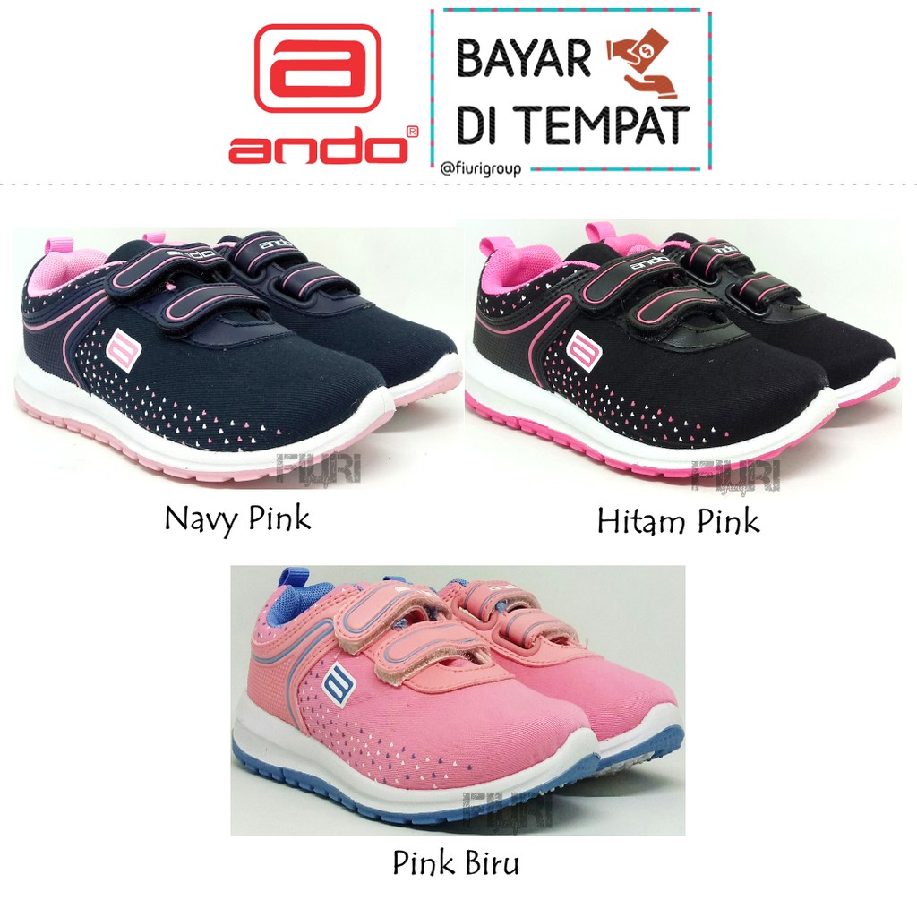 Cod Ando Original Meggy Velcro Kids 29 32 Sepatu Sneakers Kets Sekolah Anak Kecil Perempuan Shopee Indonesia