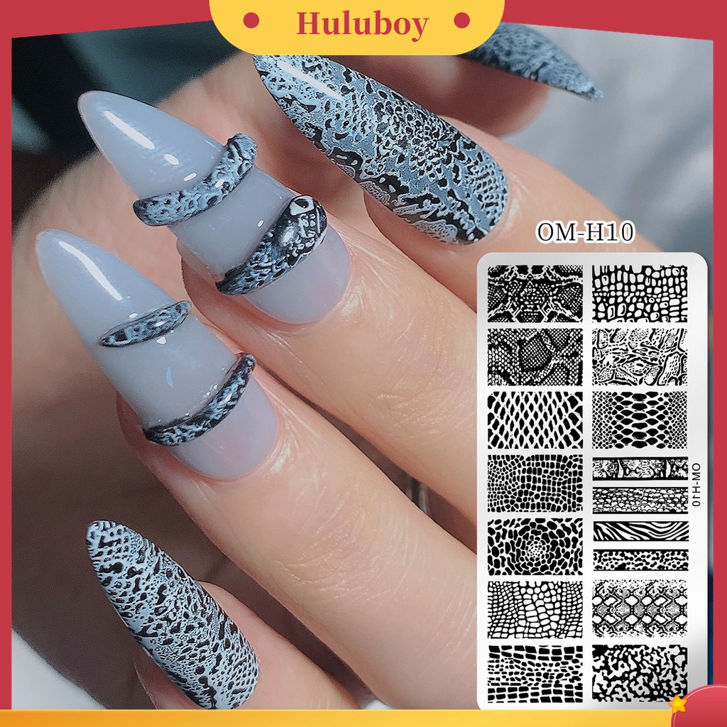 Huluboy Huluboy♡ Plat Stempel Kuku Efektif Presisi Untuk Salon