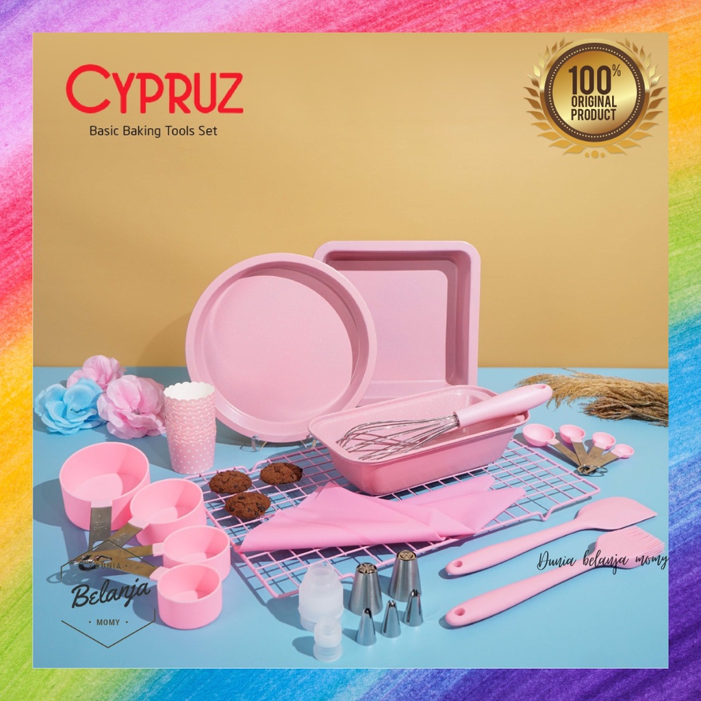 Cypruz Basic Baking Tools Set Peralatan Membuat Kue Lengkap