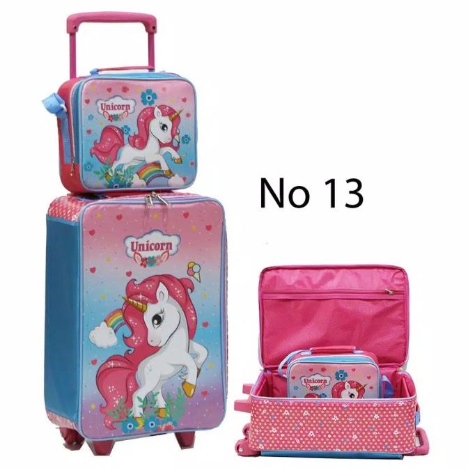 Koper Anak + Lunch Bag Unicorn