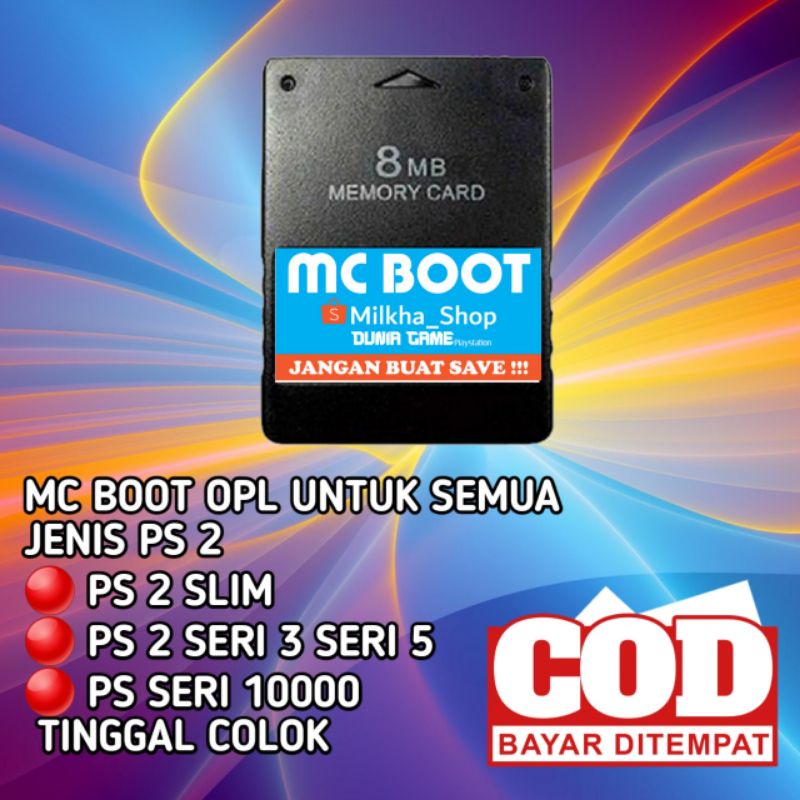 Memory mc boot ps 2, sofware mc boot playtation 2 hardisk